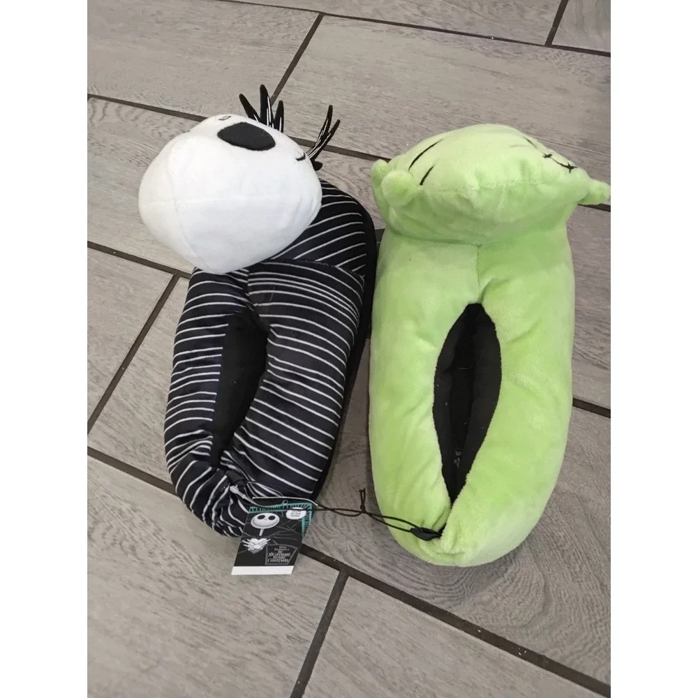 Disney Nightmare Before Christmas Jack Skellington Oogie Boogie Slippers 13-14
